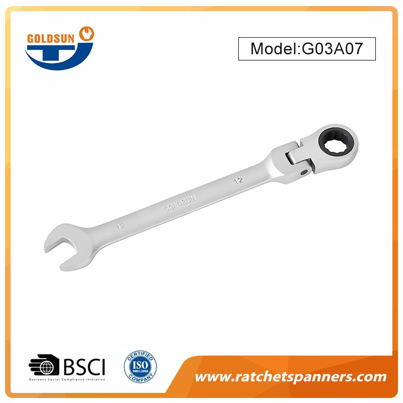 Cờ lê Ratchet đầu linh hoạt xoay 180°