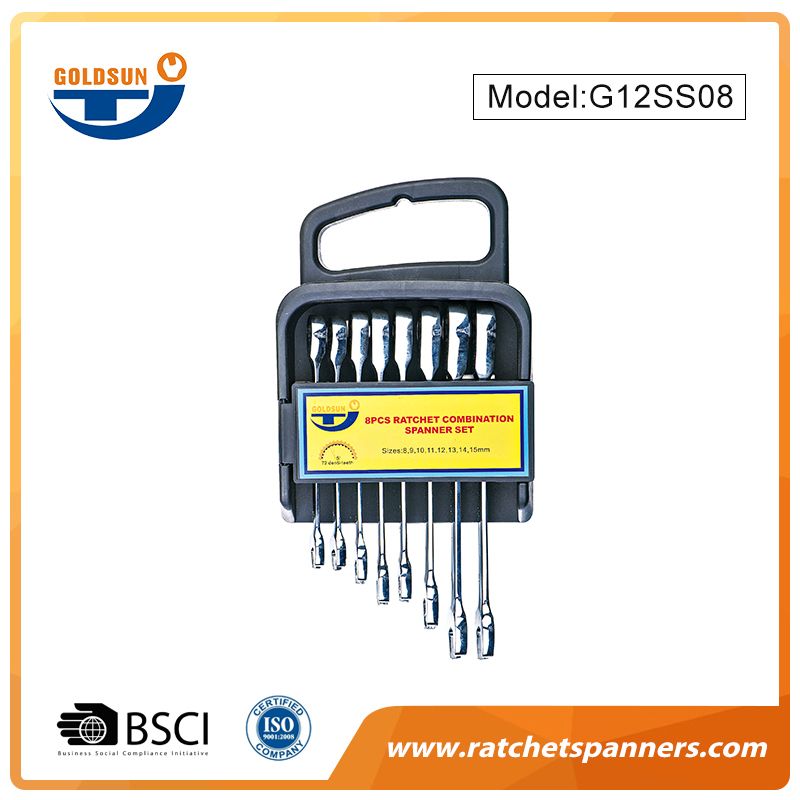 Bộ cờ lê Ratchet kết hợp 8Pc